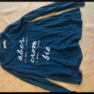 abercombie kids navy long sleeve